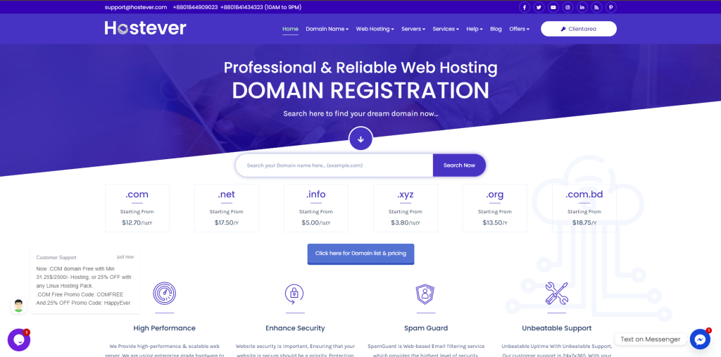 Hostever is the Best Hosting Provider in Bangladesh